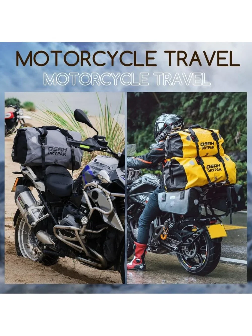 Waterproof Duffel Bag for Camping, Kayaking & Travel - Large Storage, Mesh